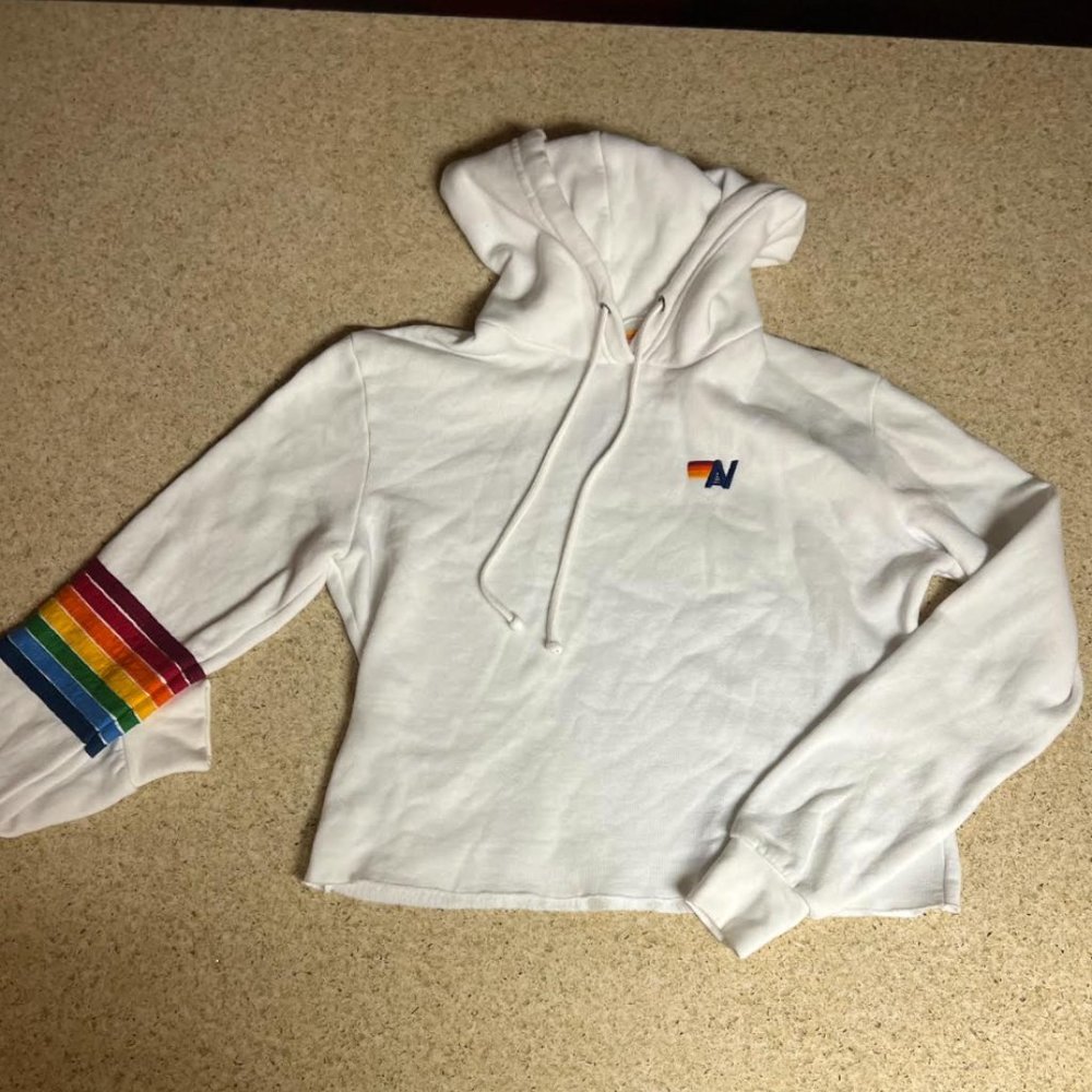 Cropped Aviator hoodie
